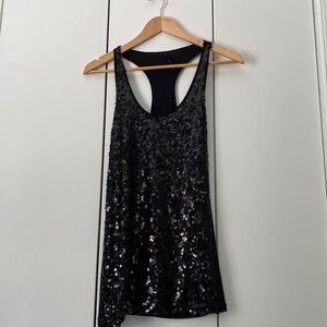 Black top with sequins naf naf